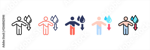 Hydration Multistyle Icon Set