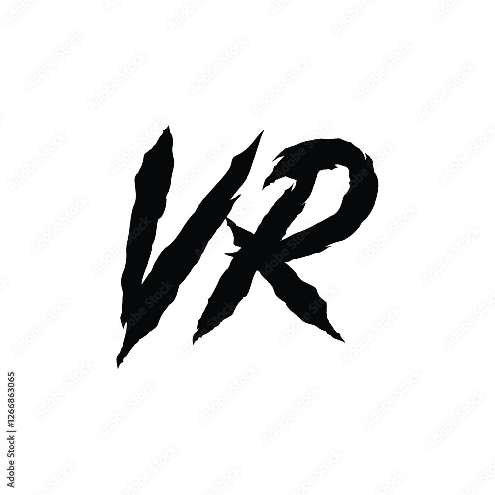 VR monogram logo design letter text name symbol monochrome logotype alphabet character simple logo VR monogram logo design letter text name symbol monochrome logotype alphabet character simple logo