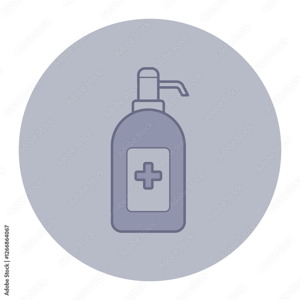 Simple line icon of medical spray bottle for disinfecting or hygiene purposes. Healthcare concept Simple line icon of medical spray bottle for disinfecting or hygiene purposes. Healthcare concept