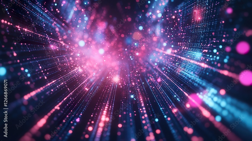 Obraz premium Abstract Stock Data Linescape 