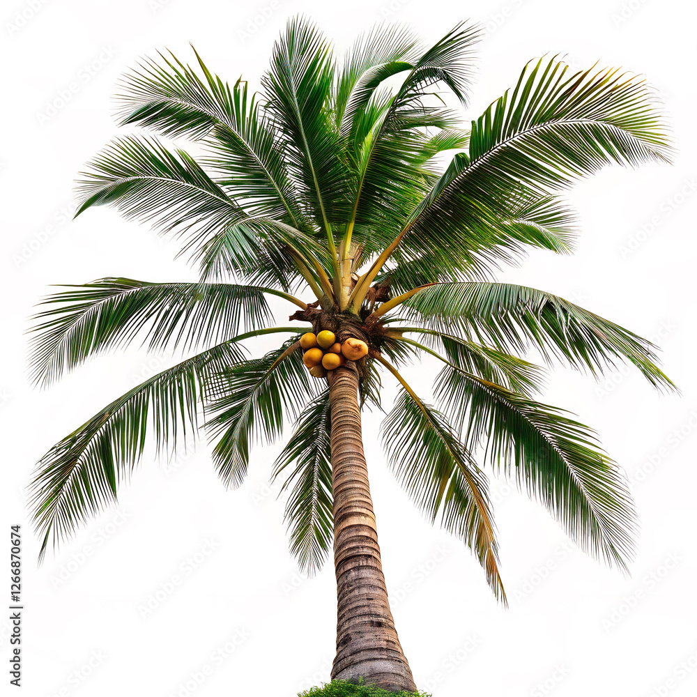 Obraz premium palm tree isolated on white