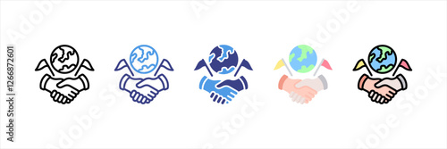 Diplomacy Multistyle Icon Set