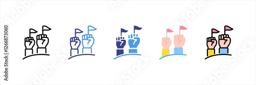 Democracy Multistyle Icon Set