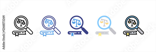 Political Science Multistyle Icon Set