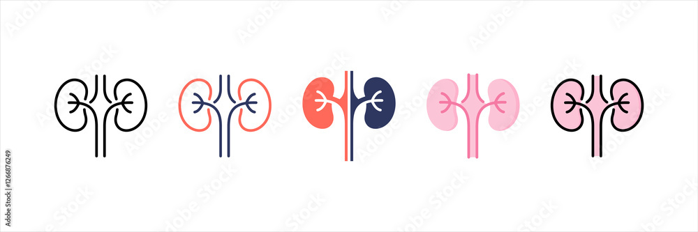 Nephrology Multistyle Icon Set Nephrology Multistyle Icon Set