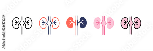 Nephrology Multistyle Icon Set