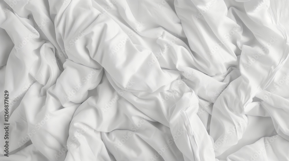 Obraz premium White Fabric Mattress Texture