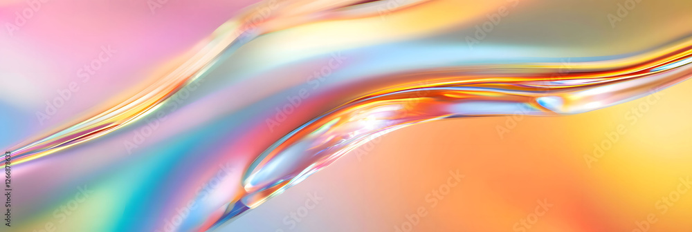 Abstract Pastel Wave: A Dreamy Digital Art Abstract Pastel Wave: A Dreamy Digital Art