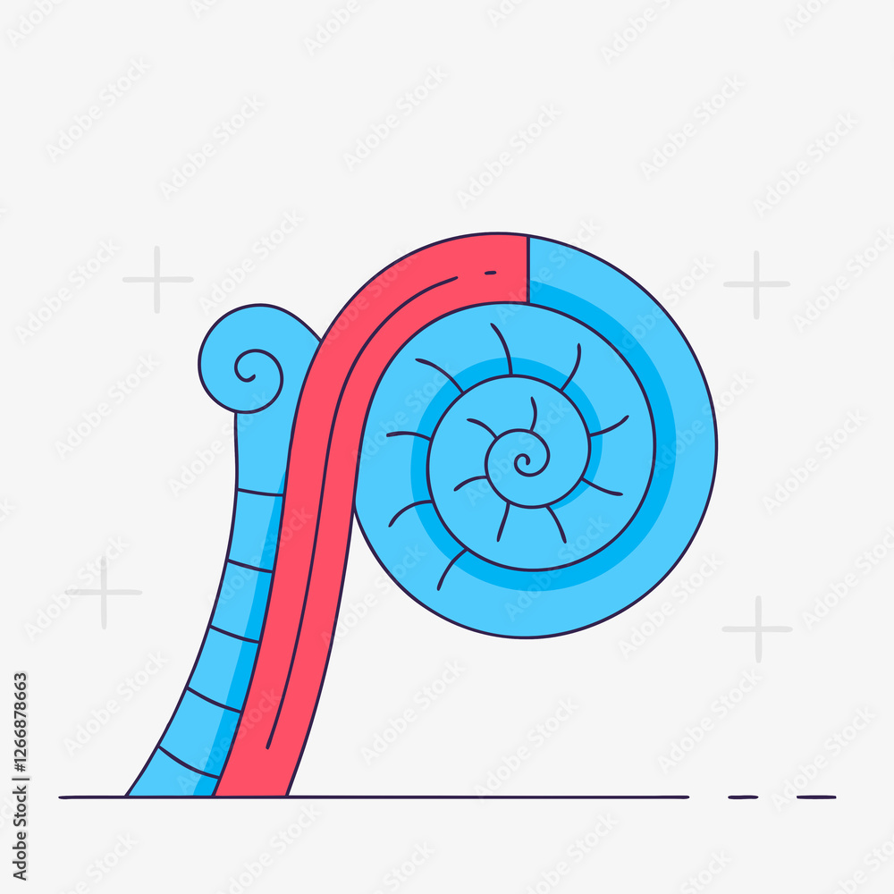 Fototapeta premium coiled fiddlehead fern