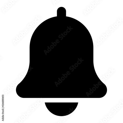 Bell Filled Icon - Minimalist Simple Icon