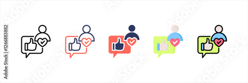 Endorsement Multistyle Icon Set