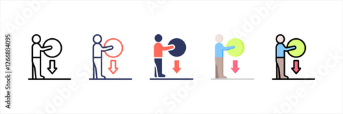 Relieve Multistyle Icon Set