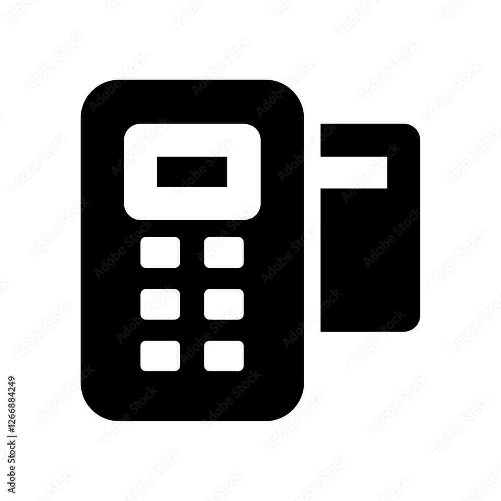 POS Machine Icon - Minimalist Simple Icon POS Machine Icon - Minimalist Simple Icon