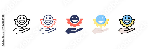 Satisfaction Multistyle Icon Set