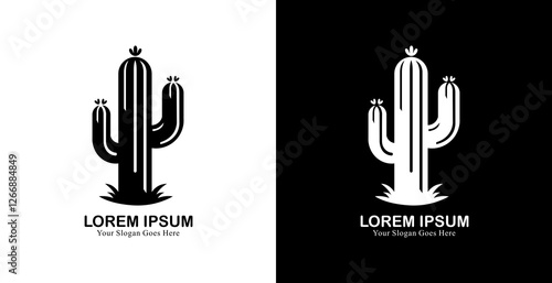 modern style cactus logo design