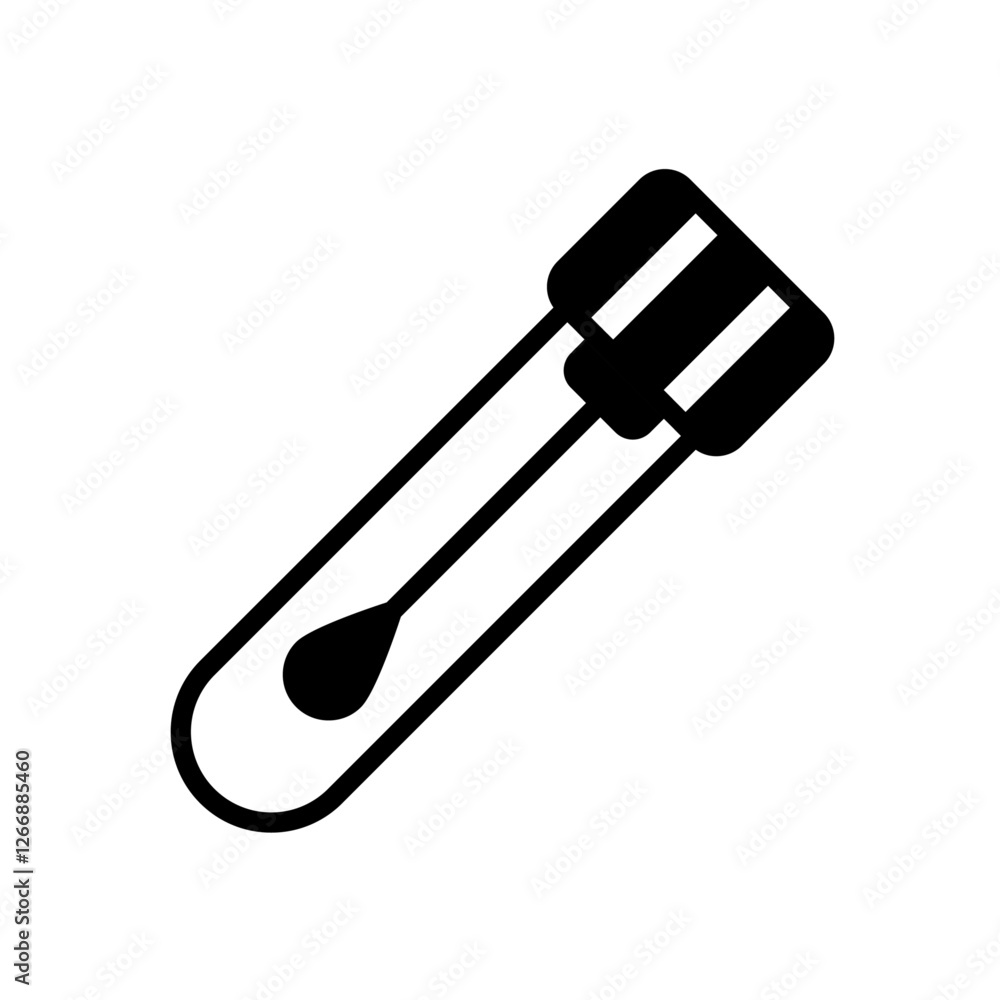 Swab Icon - Minimalist Simple Icon Swab Icon - Minimalist Simple Icon