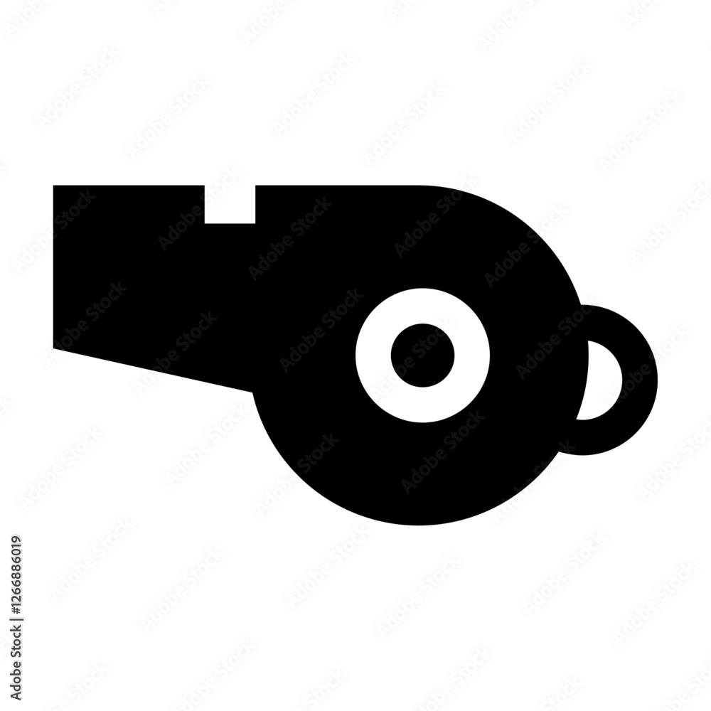 Whistle Icon - Minimalist Simple Icon