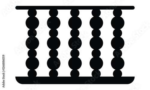 Balcony icon. Balcony vector, icon isolated on white background. Black balcony icon for door and windows. Balcony vector flat icon logo design. Vector illustration.