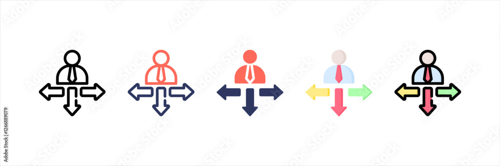 Instructor Multistyle Icon Set Instructor Multistyle Icon Set
