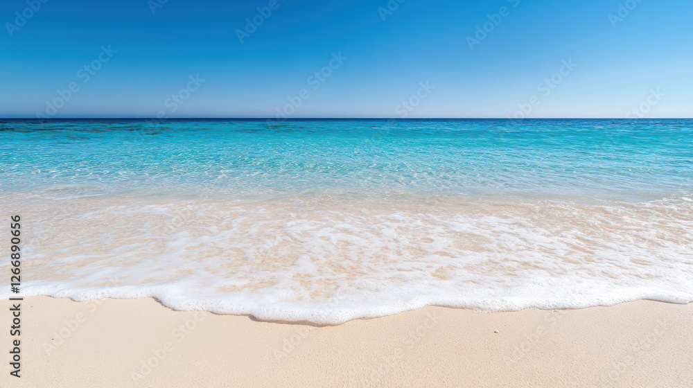 tranquil beach with gentle waves inviting relaxation and peace tranquil beach with gentle waves inviting relaxation and peace
