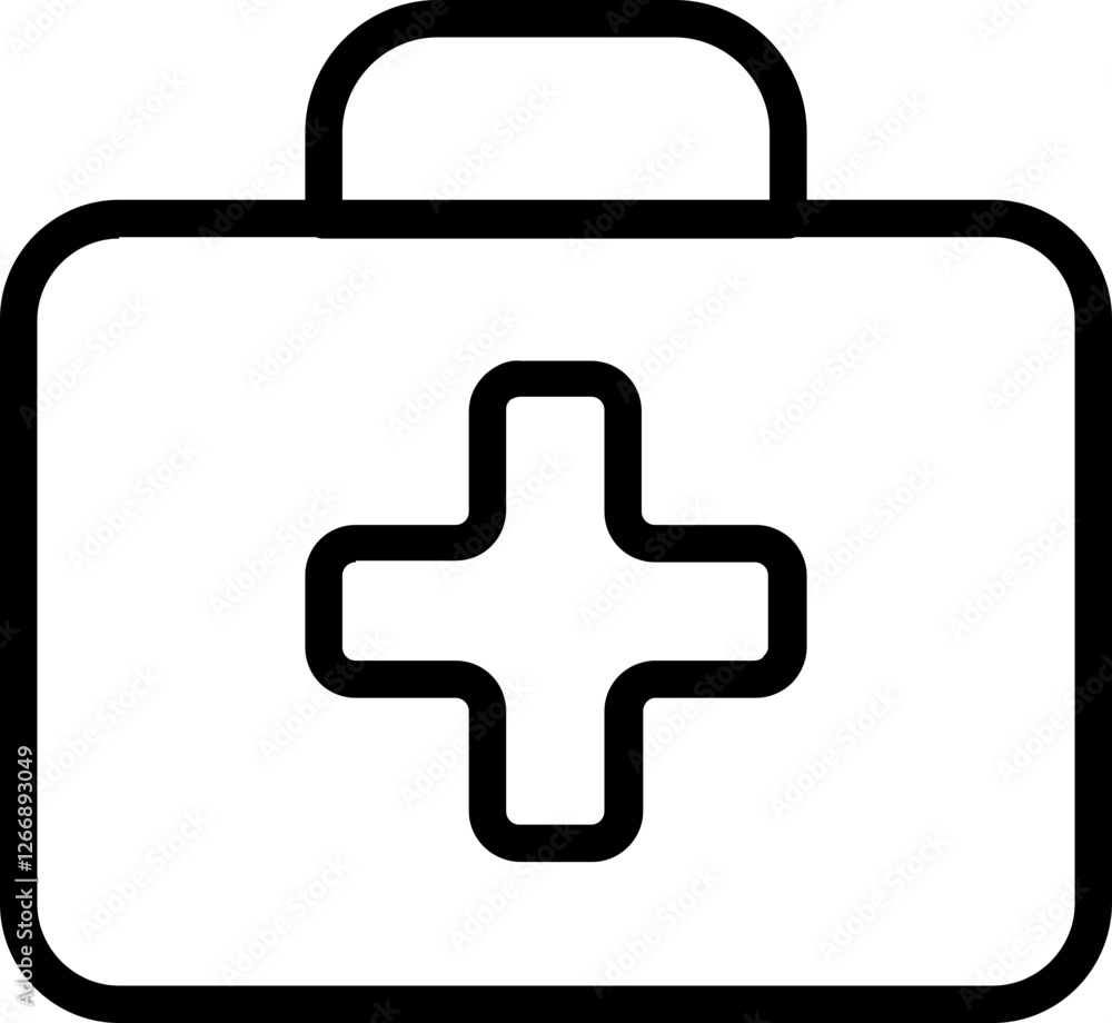 Obraz premium First aid kit icon 