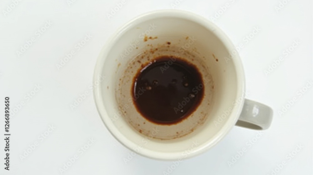 Fototapeta premium Solitary Coffee-Stained Mug