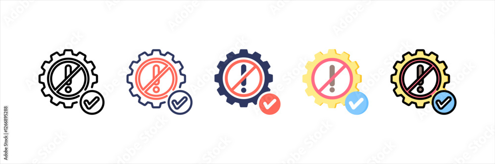 Risk Management Multistyle Icon Set Risk Management Multistyle Icon Set