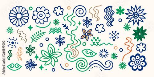 Floral Fantasia: A Kaleidoscope of Abstract Elegance