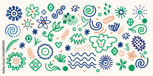 Floral Fantasia: A Kaleidoscope of Abstract Elegance