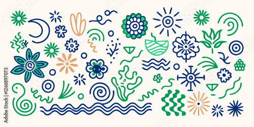 Floral Fantasia: A Kaleidoscope of Abstract Elegance