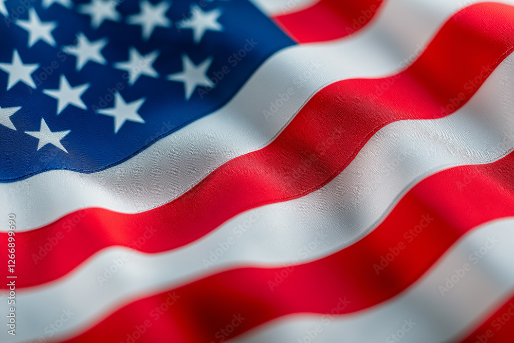 American flag background, flag of the United States with a wavy texture, USA Wavy Flag Background, USA flag animation background. Generative Ai American flag background, flag of the United States with a wavy texture, USA Wavy Flag Background, USA flag animation background. Generative Ai