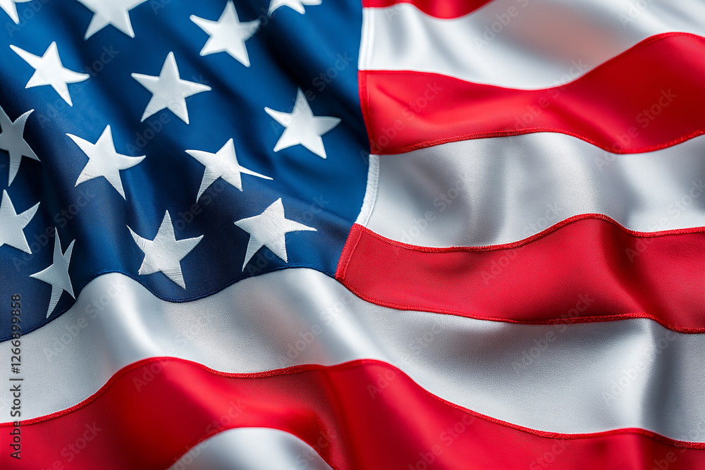 American flag background, flag of the United States with a wavy texture, USA Wavy Flag Background, USA flag animation background. Generative Ai American flag background, flag of the United States with a wavy texture, USA Wavy Flag Background, USA flag animation background. Generative Ai