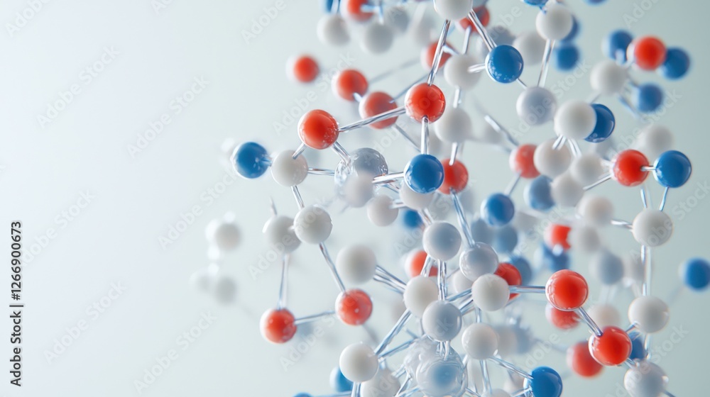 Abstract Molecular Structure: A 3D Representation of Complex Chemical Bonds Abstract Molecular Structure: A 3D Representation of Complex Chemical Bonds