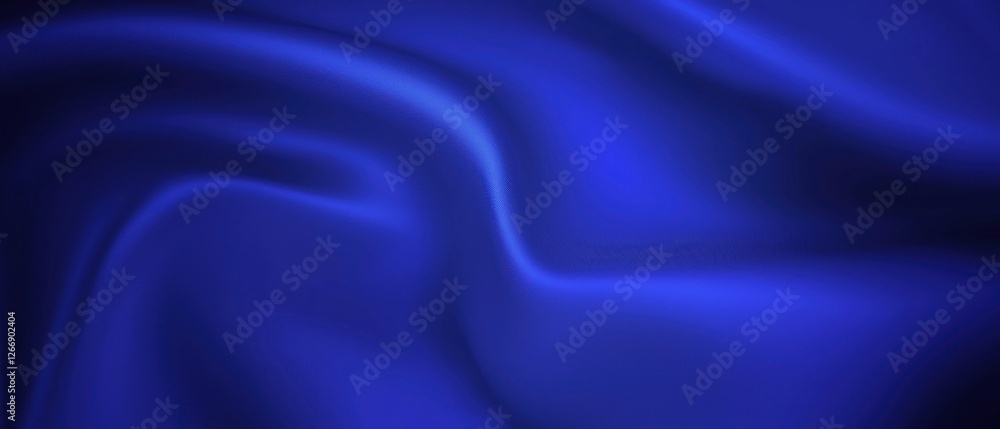 Obraz premium Deep Blue Draped Fabric Texture