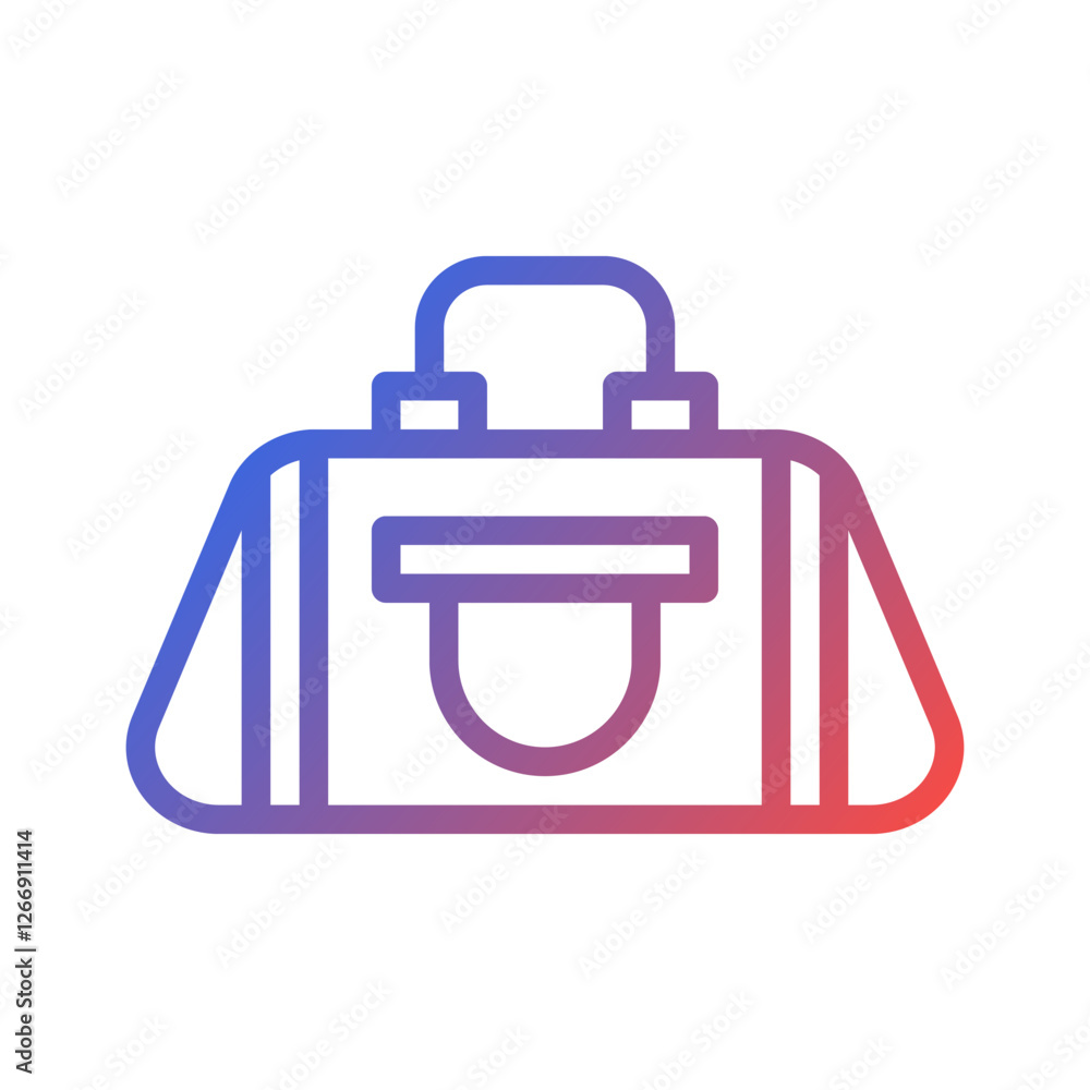 Stylish Gym Bag Graphic with Gradient Colors Stylish Gym Bag Graphic with Gradient Colors