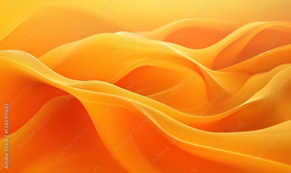 Abstract orange waves creating a smooth flowing texture in warm tones Abstract orange waves creating a smooth flowing texture in warm tones