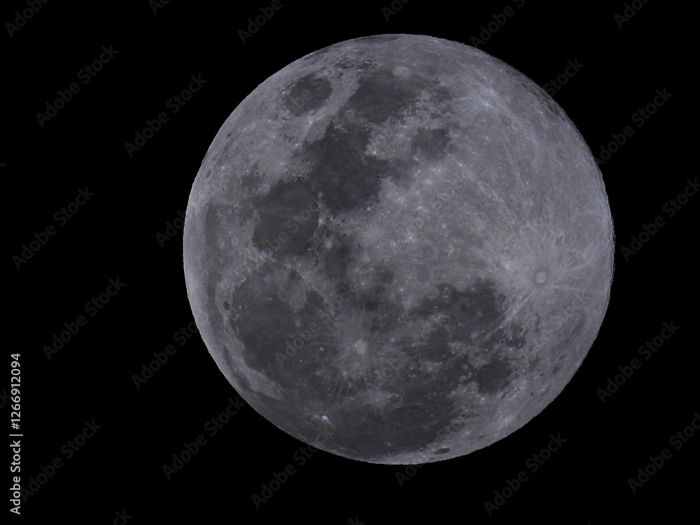 Full moon February 2025, an dark sky. Full moon February 2025, an dark sky.