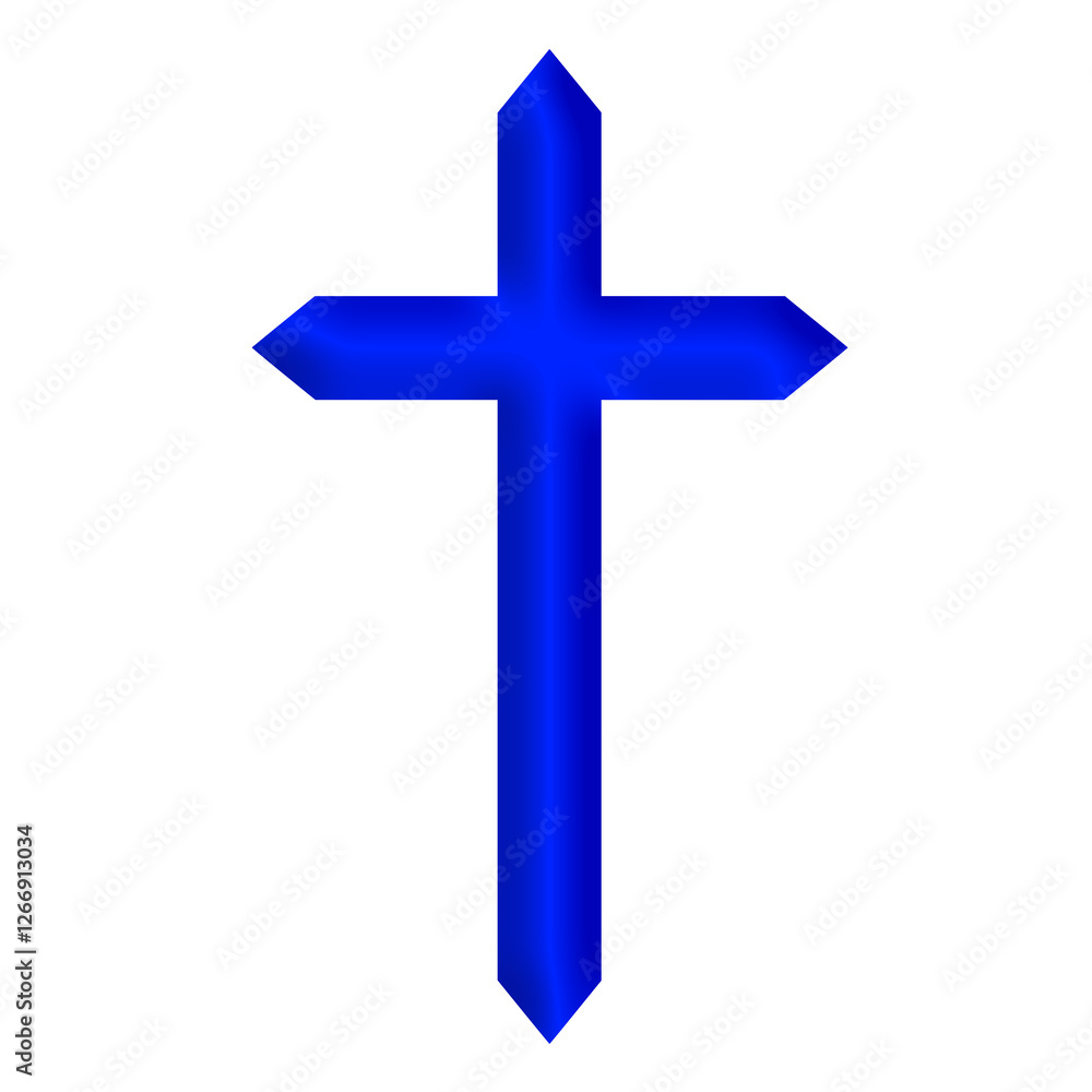 Blue 3D Holy Christian Cross in Different Styles | Christian Cross in Blue Color | Christian Faith, Catholic Religion Symbol Blue 3D Holy Christian Cross in Different Styles | Christian Cross in Blue Color | Christian Faith, Catholic Religion Symbol