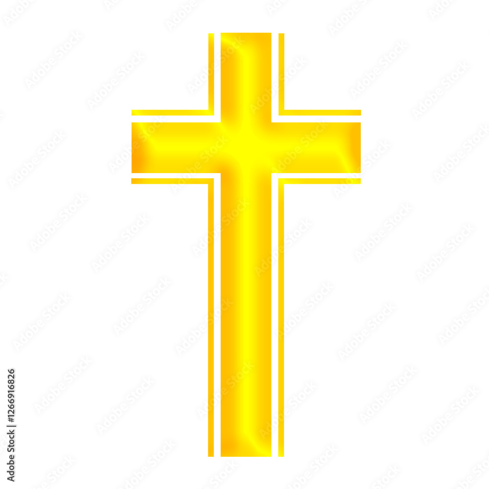 Gold 3D Holy Christian Cross in Different Styles | Christian Cross in Gold Color | Christian Faith, Catholic Religion Symbol Gold 3D Holy Christian Cross in Different Styles | Christian Cross in Gold Color | Christian Faith, Catholic Religion Symbol