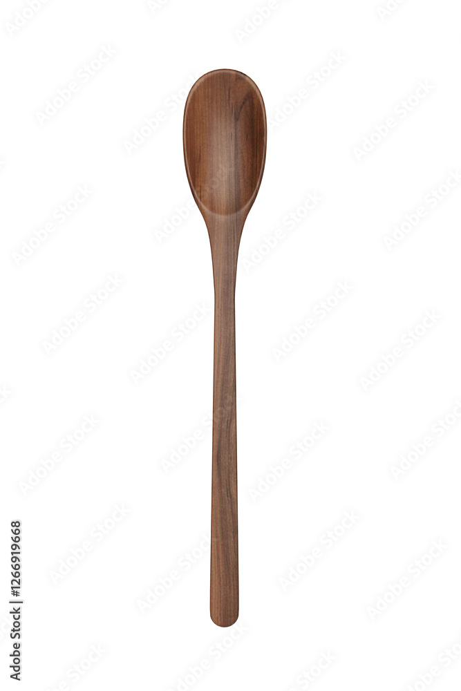 Wooden Spoon on White on white background Wooden Spoon on White on white background