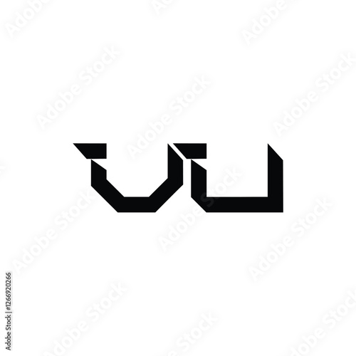 Free Download VU monogram logo design letter text name symbol monochrome logotype alphabet character simple logo - GFXLoad