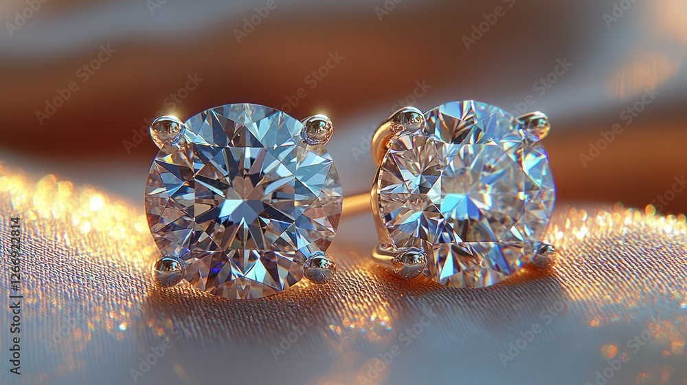 Dazzling Diamond Earrings: Luxurious Sparkle Dazzling Diamond Earrings: Luxurious Sparkle