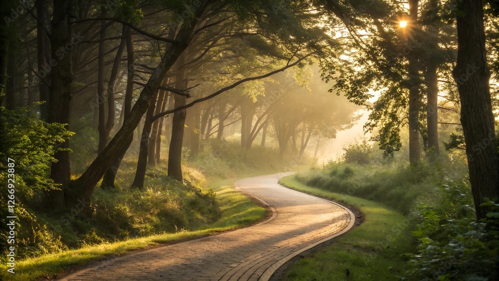 Fototapeta premium road in the forest