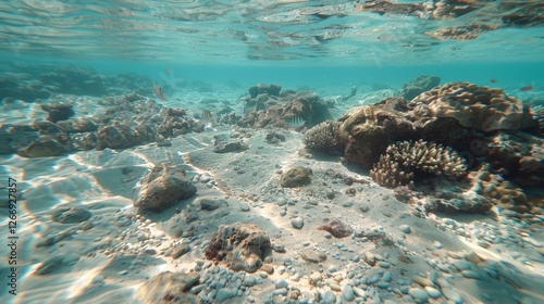 Wallpaper Mural Clownfish gracefully swimming over colorful coral reef in clear turquoise waters with natural light Torontodigital.ca