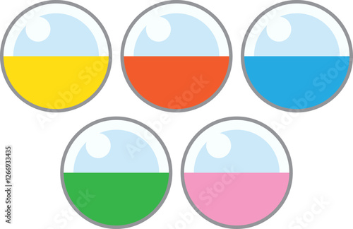 Free Download カラフルなガチャガチャカプセルのイラスト - おもちゃ・カプセルトイ - GFXLoad