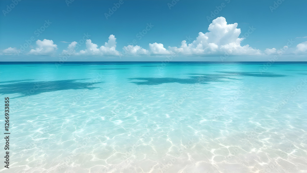 Tropical Waters – A smooth transition from deep teal to crystal-clear aqua, representing tropical beaches. Tropical Waters – A smooth transition from deep teal to crystal-clear aqua, representing tropical beaches.