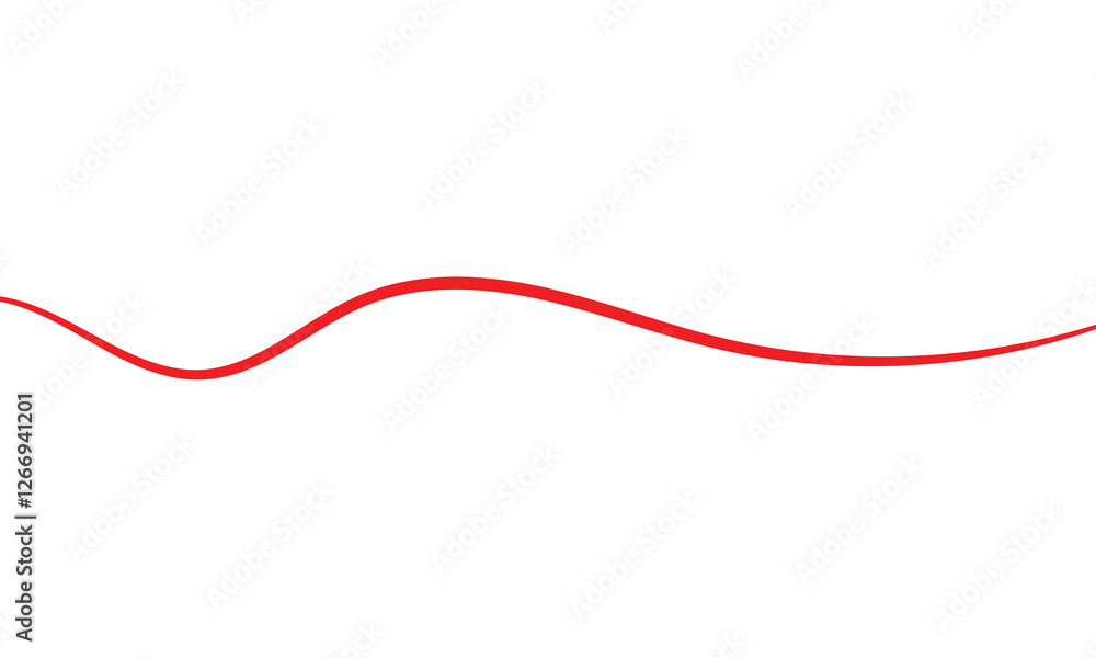 Red thread isolates on a white background. Red thread looped in a circle form, symbolizing vector. Line of red yarn, long red thread. Red thread isolates on a white background. Red thread looped in a circle form, symbolizing vector. Line of red yarn, long red thread.