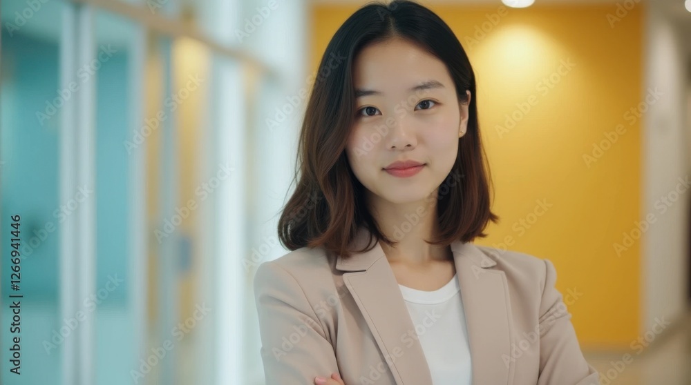 Obraz premium Young Chinese Female Marketing Executive