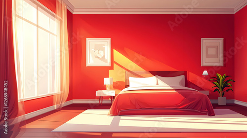Luxury Anime Bedroom Interior Design in Contemporary Apartment