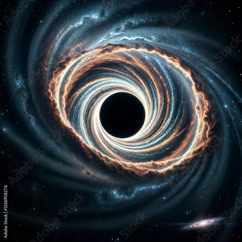 illustration of an anomalous spiral galaxy in space